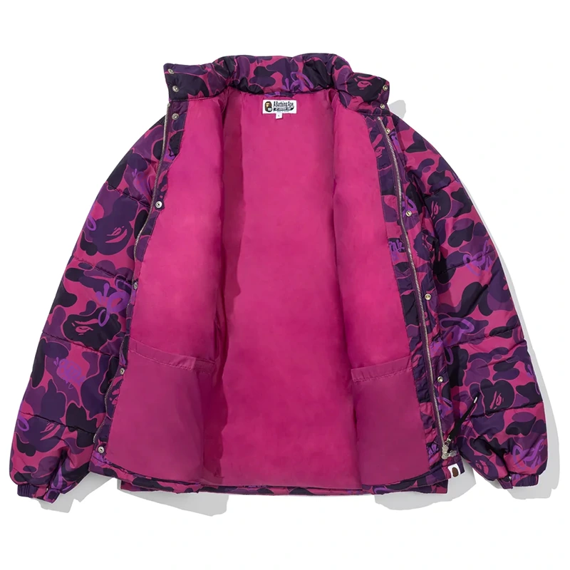 BAPE X Spotify X SYNA By Central Cee Purple Puffer Jacket - Image 2