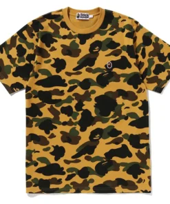 BAPE Yellow Color Camo One Point Tee