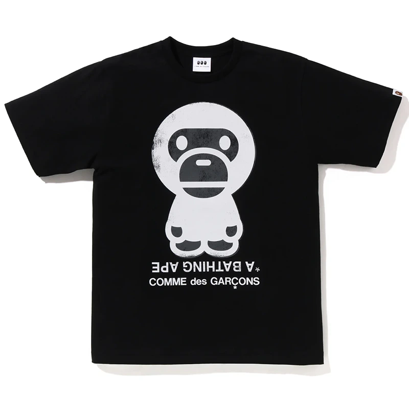 BAPE x COMME des GARÇONS BIG BABY MILO BLACK TEE