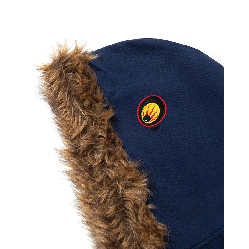 BAPE x Kazuki Kuraishi Blue Shark Eye Relaxed Fit Hoodie Jacket - Image 3