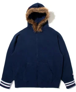 BAPE x Kazuki Kuraishi Blue Shark Eye Relaxed Fit Hoodie Jacket