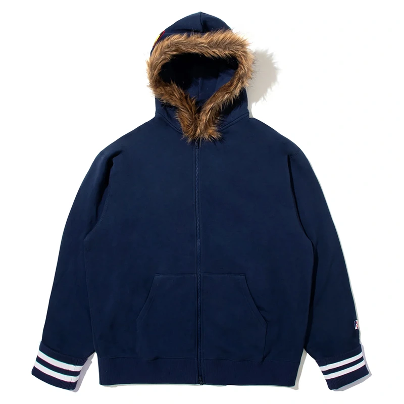 BAPE x Kazuki Kuraishi Blue Shark Eye Relaxed Fit Hoodie Jacket