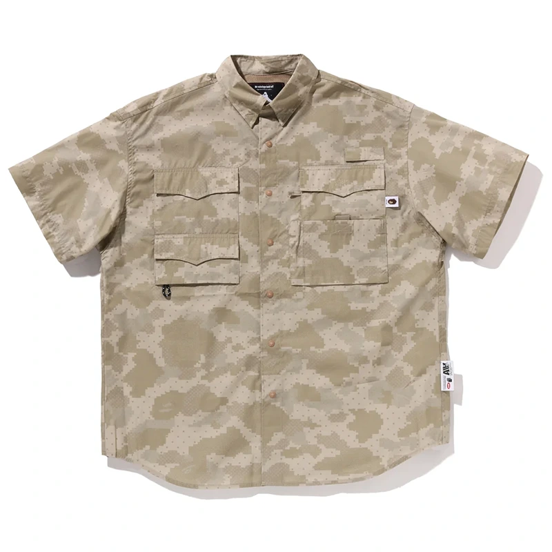 BAPE x Kazuki Kuraishi Digital Camo Outdoor Ls Shirt - Image 3