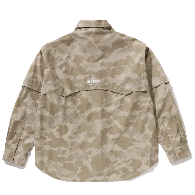 BAPE x Kazuki Kuraishi Digital Camo Outdoor Ls Shirt - Image 2