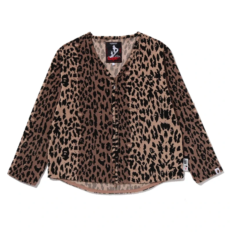 BAPE x Kazuki Kuraishi Leopard Pattern Zip Up Linner Jacket