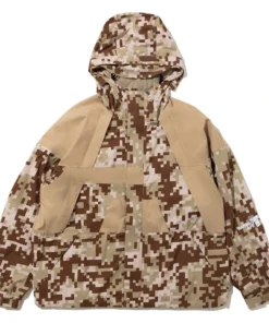 BAPE x Kazuki Kuraishi Pixelate Camo Snowboard 2-Layer Jacket