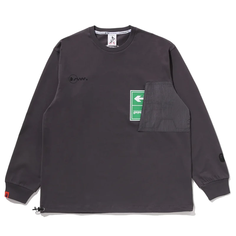 BAPE x Kazuki Kuraishi Pocket Relaxed Fit Long Tee