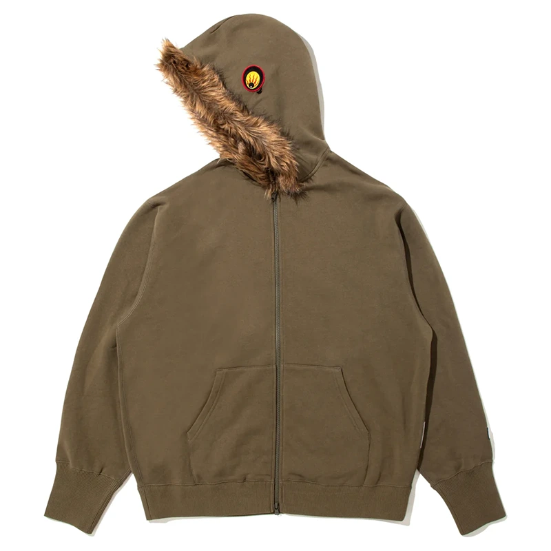 BAPE x Kazuki Kuraishi Shark Eye Relaxed Fit Hoodie Jacket - Image 2