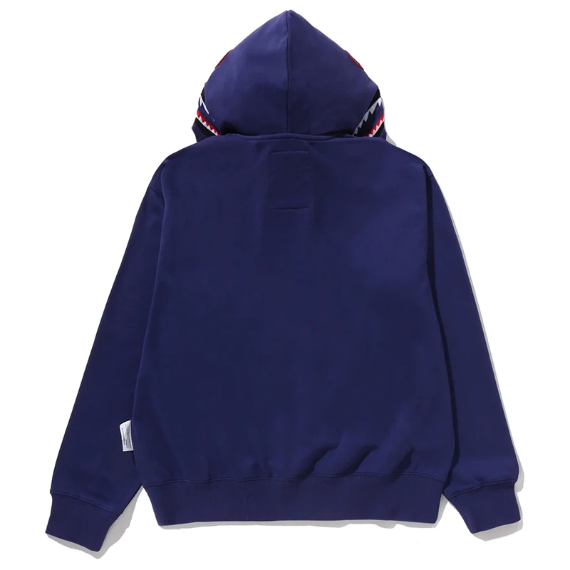 BAPE x Kazuki Kuraishi Shark Relaxed Fit Purple Pullover Hoodie - Image 3