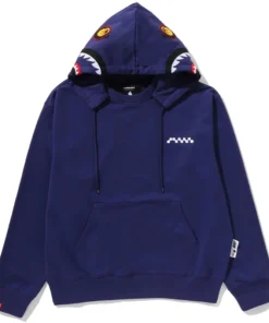BAPE x Kazuki Kuraishi Shark Relaxed Fit Purple Pullover Hoodie
