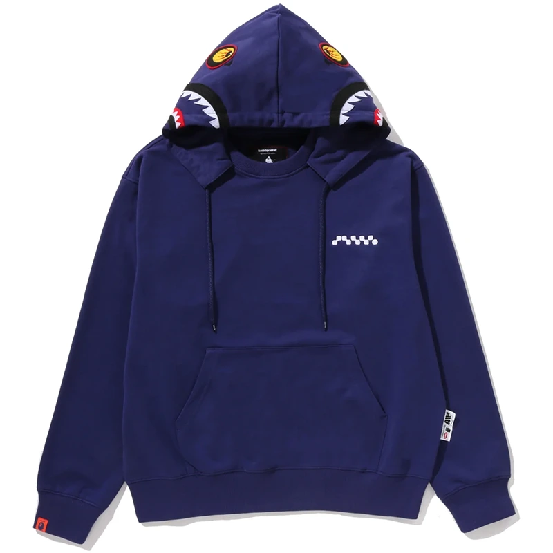BAPE x Kazuki Kuraishi Shark Relaxed Fit Purple Pullover Hoodie