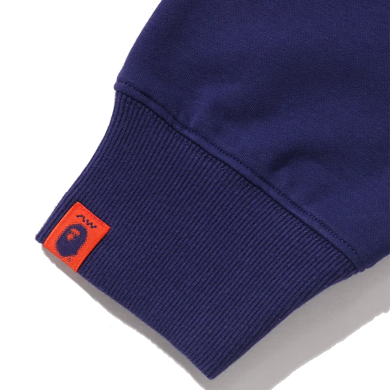 BAPE x Kazuki Kuraishi Shark Relaxed Fit Purple Pullover Hoodie - Image 5
