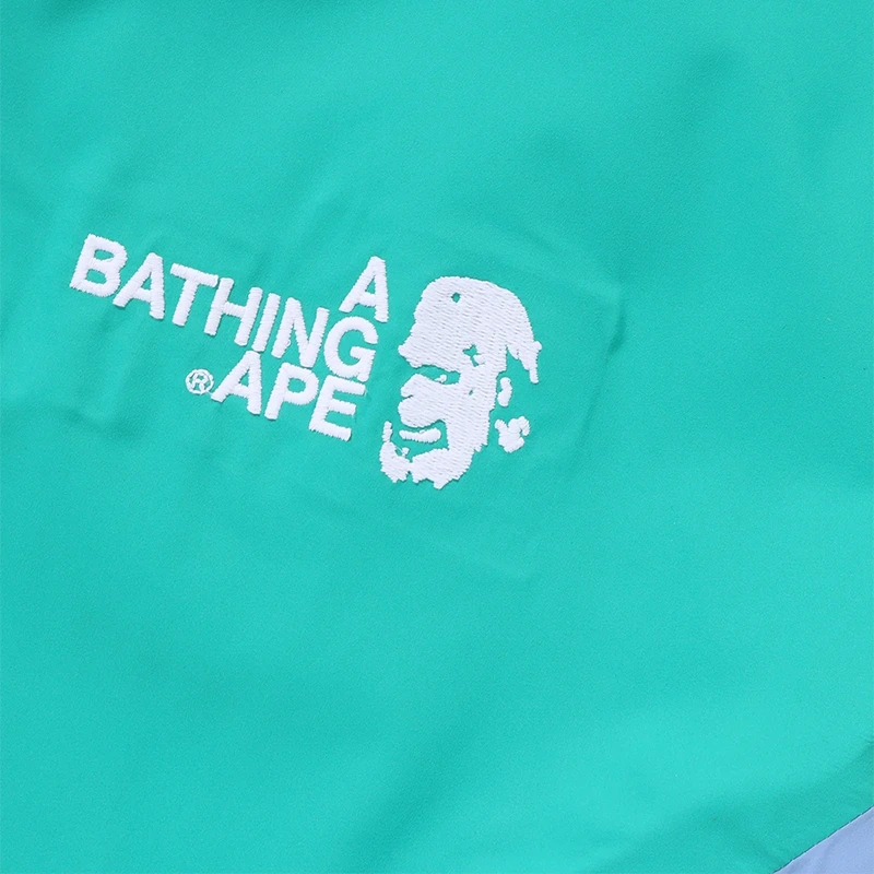 BAPE x Kazuki Kuraishi Shark Zip Turquoise Packable Snowboard Jacket - Image 4