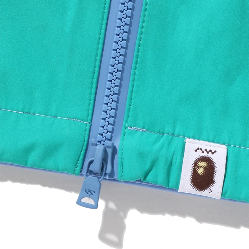 BAPE x Kazuki Kuraishi Shark Zip Turquoise Packable Snowboard Jacket - Image 6