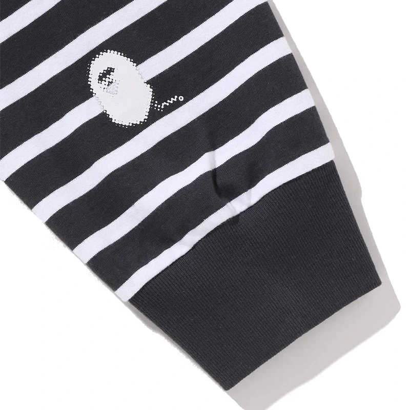 BAPE x Kazuki Kuraishi Stripe Relaxed Fit Long Tee - Image 5