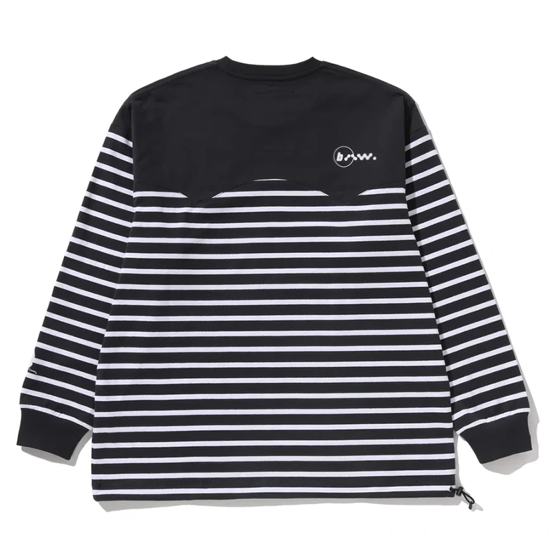 BAPE x Kazuki Kuraishi Stripe Relaxed Fit Long Tee - Image 2