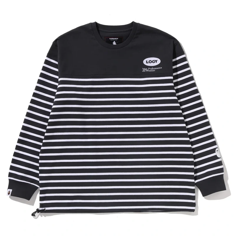 BAPE x Kazuki Kuraishi Stripe Relaxed Fit Long Tee