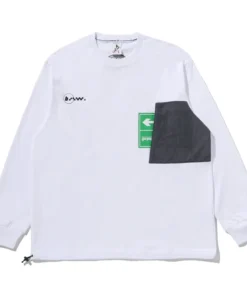 BAPE x Kazuki Kuraishi White Pocket Relaxed Fit Long Tee