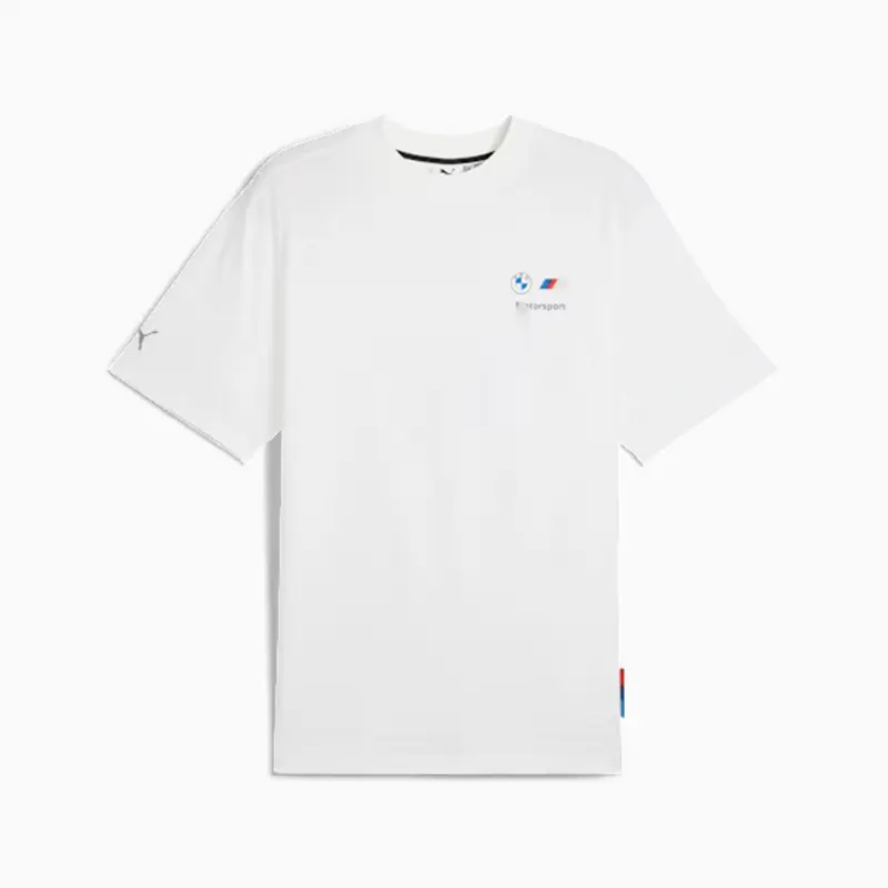 BMW M Motorsport Mens Stacked Logo Tee - Image 2