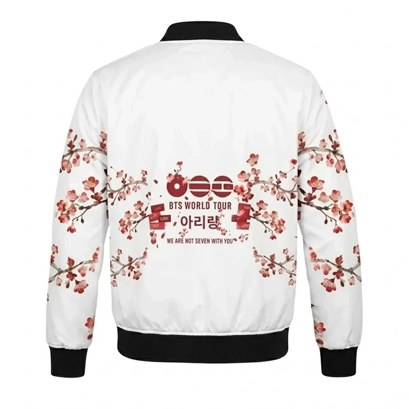 BTS Cherry Blossom Bomber Jacket - Image 2