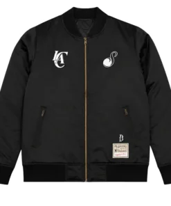 BTS SUGA Clippers Glitch Bomber Jacket