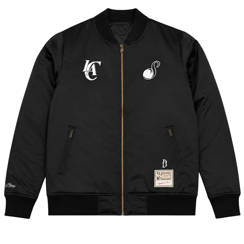 BTS SUGA Clippers Glitch Bomber Jacket