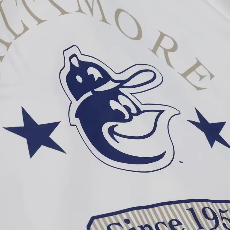 Baltimore Orioles White Yacht Rock Coaches Hooded Windbreaker Jacket - Image 3