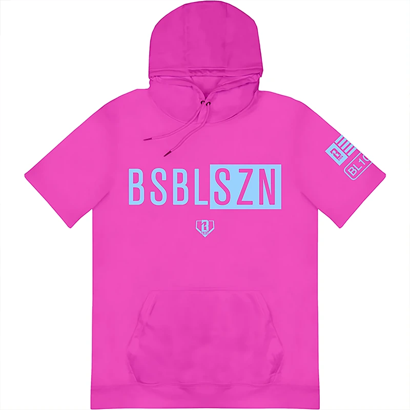 Baseball Lifestyle 101 BSBL-SZN V2 Adult Short Sleeve Hoodie