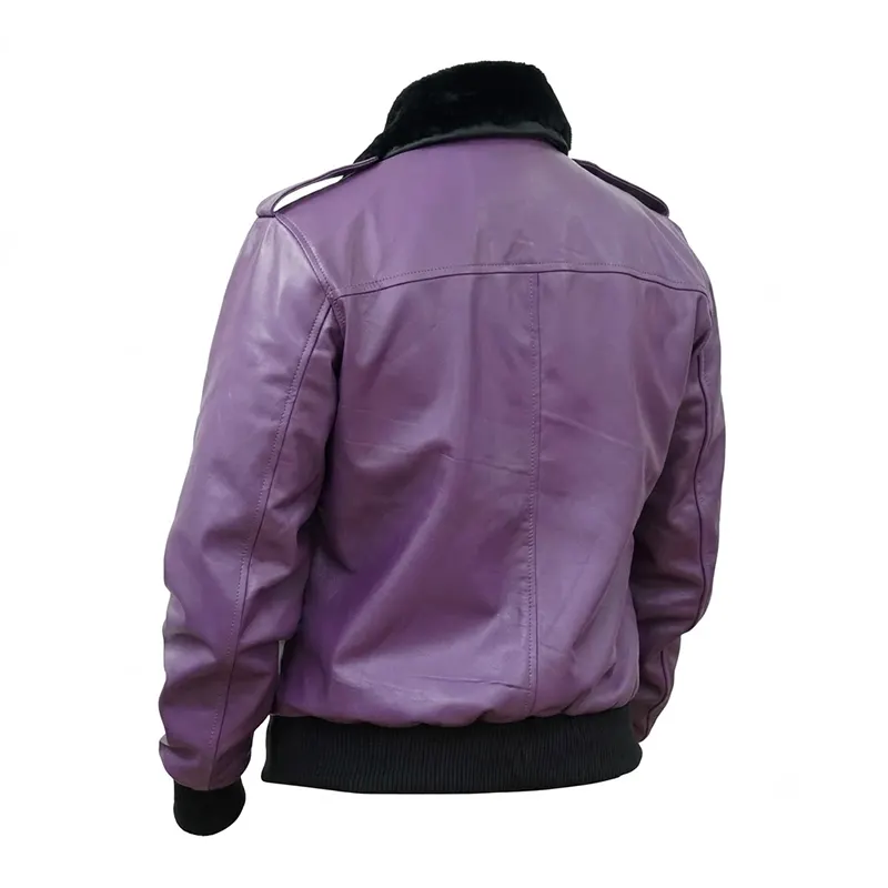 Batman 1989 Joker Goon Leather Jacket - Image 3