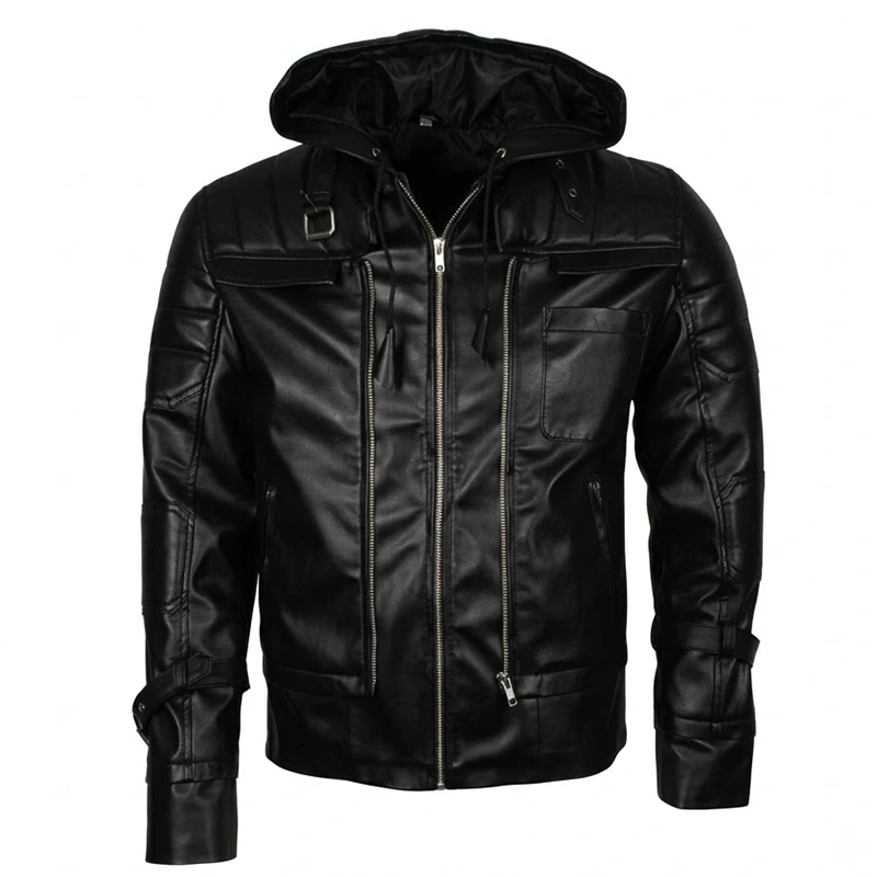Batman Arkham Knight Hooded Leather Jacket