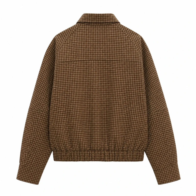 Battle on the Beach S05 Sarah Baeumler Brown Houndstooth Jacket - Image 2