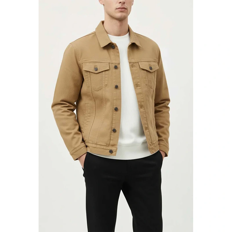 Beige Denim Jacket - Image 2