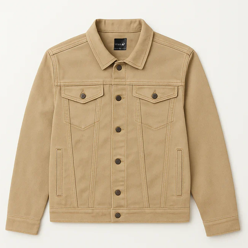 Beige Denim Jacket