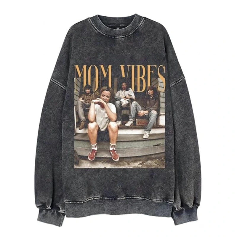 Bellelement Vintage 90's Mom Vibes Sweatshirt Thug Life Mama Shirt