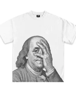 Benjamin Franklin Face Palm Graphic T-Shirt