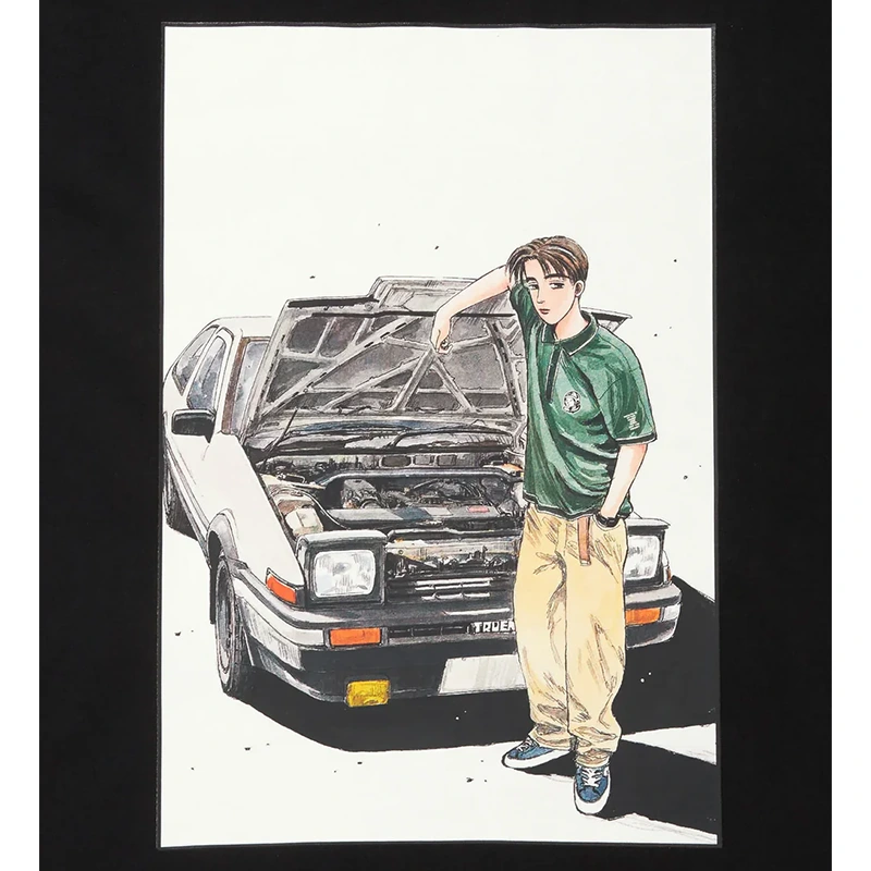 Billionaire Boys Club x Initial D Black Cotton T-Shirt - Image 3