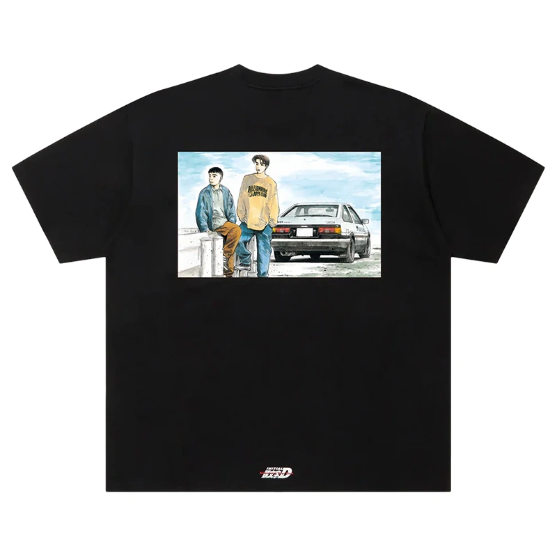 Billionaire Boys Club x Initial D Black Cotton T-Shirt - Image 2