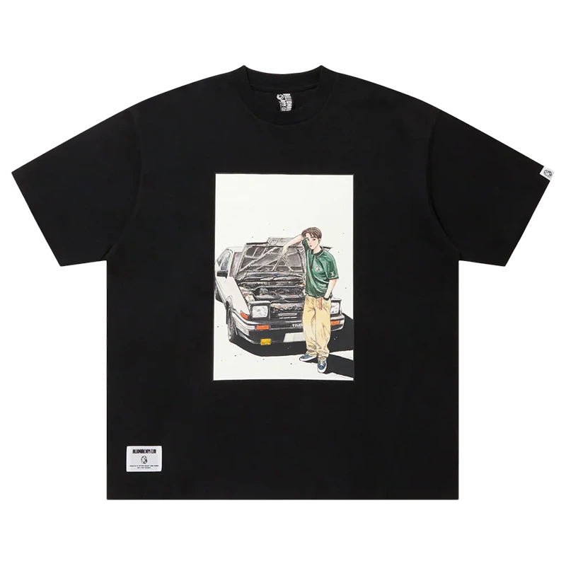 Billionaire Boys Club x Initial D Black Cotton T-Shirt