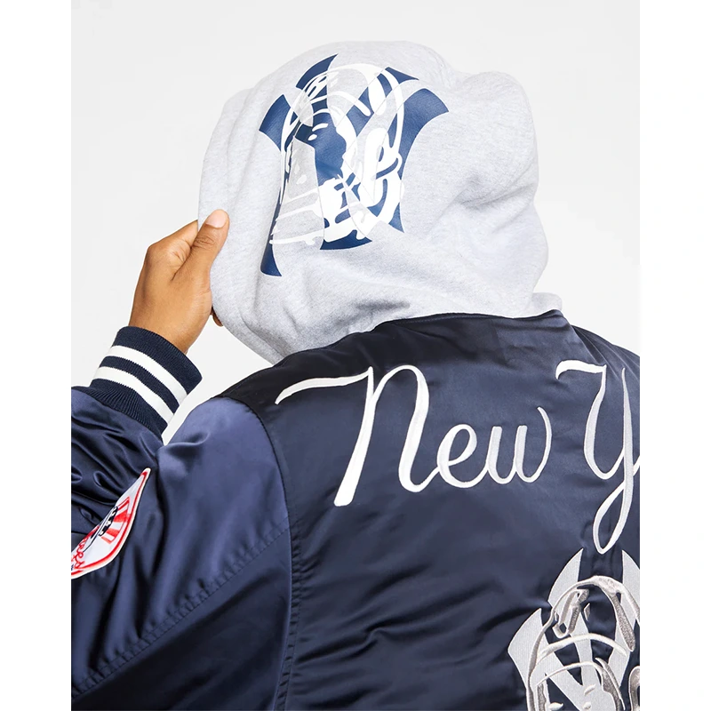 Billionaire Boys Club x New York Yankees Satin Stadium Jacket - Image 5
