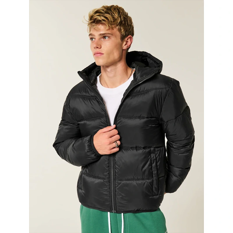 Black Puffer Jacket - Image 3