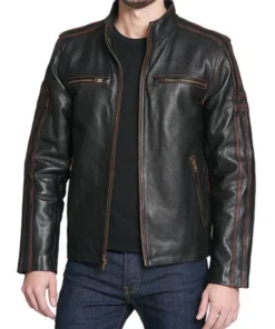 Black Rivet Leather Jacket