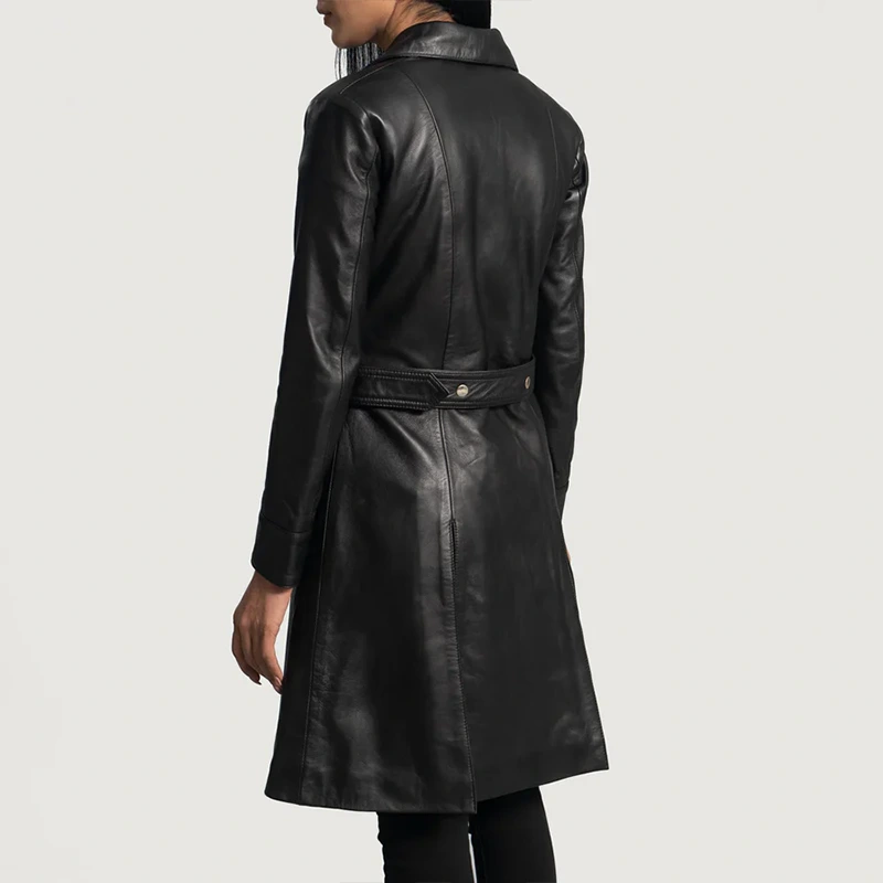 Black Trench Coat Women - Image 5