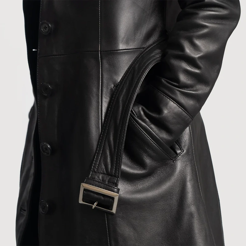Black Trench Coat Women - Image 6