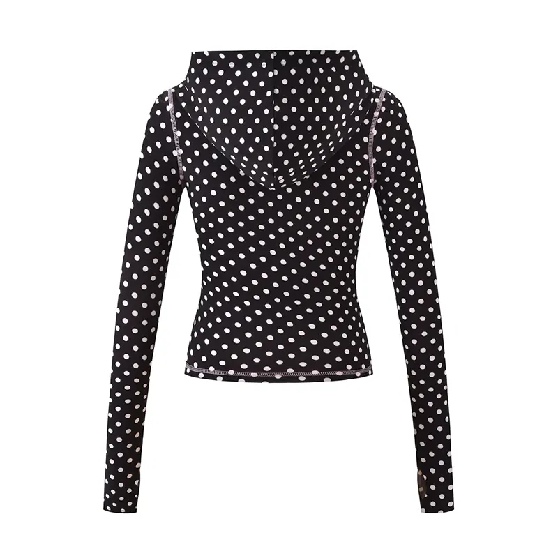 Blare Hoodie Black Polka Dot - Image 2