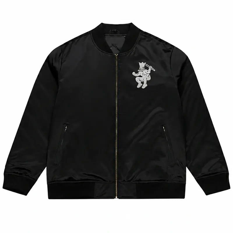 Boston Celtics Chrome Black Bomber Jacket