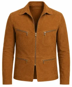 Brad Pitt Cliff Booth Suede Jacket