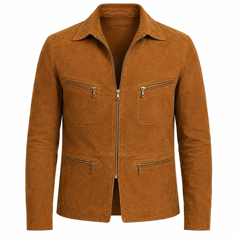 Brad Pitt Cliff Booth Suede Jacket