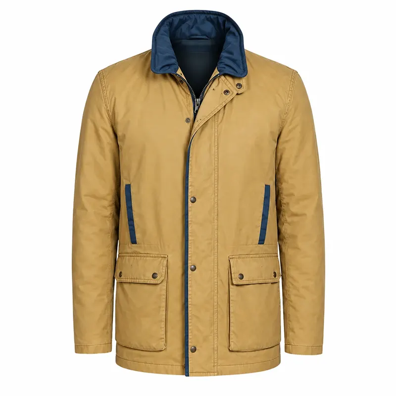 Brad Pitt Tan Survival Field Jacket