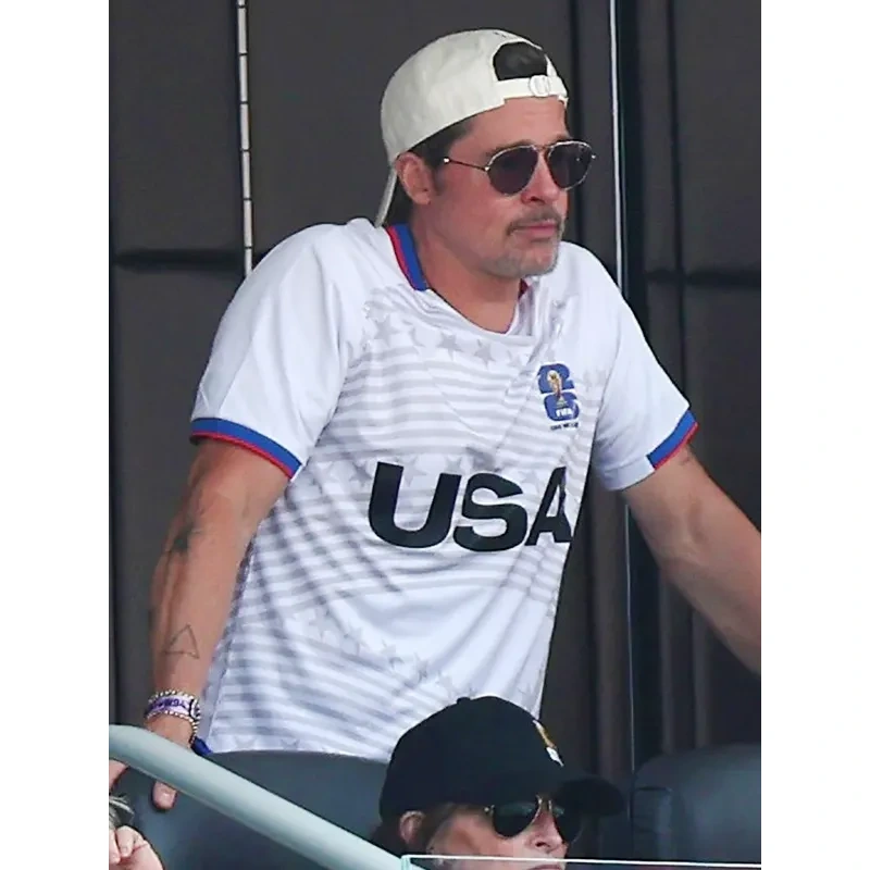 Brad Pitt World Cup Quarter Finals Jersey - Image 2