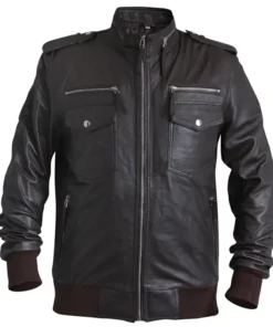 Black Biker Leather Jacket